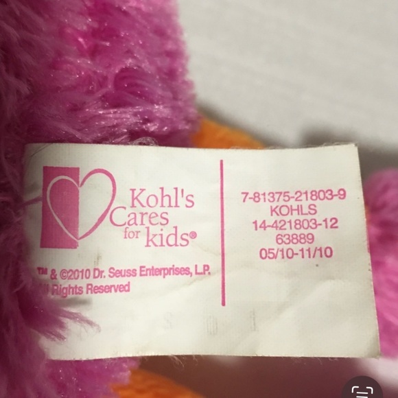 Dr. Seuss There’s a WOCKET in my Pocket Pink Orange Plush Stuffed Animal Toy - Picture 3 of 5